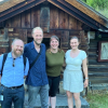 Fire deltakere på åpent oppstartsmøte for bygdemiljøpakkene i Rollag kommune