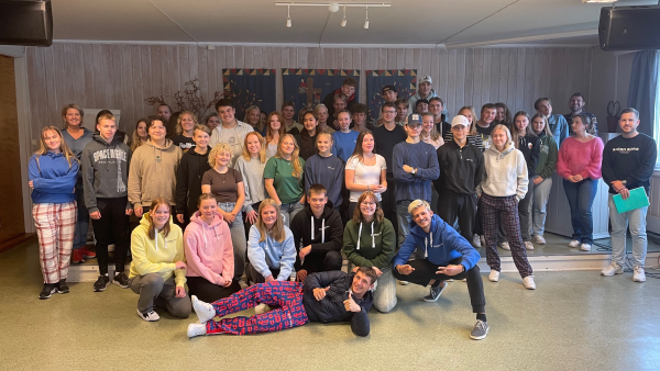 Årets elevråd ved Bjørkelangen vgs hadde todagersseminar på Fossheim.