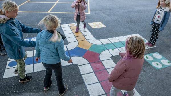 Mer fysisk aktivitet for elever i Viken: Mange skoler i Viken får midler til å gjennomføre RØRE-tiltak i skolegården. 