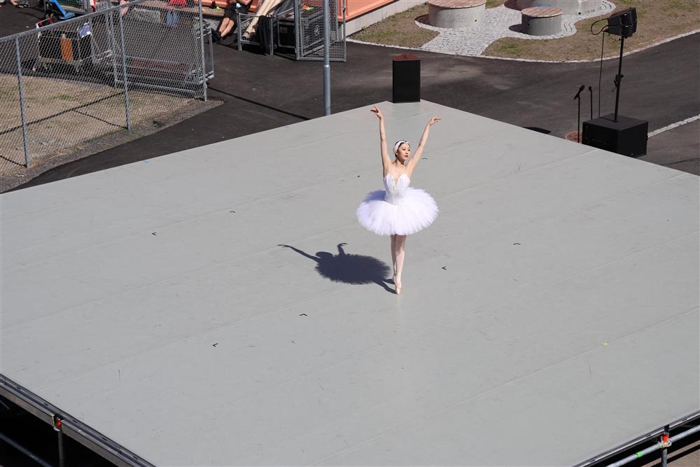 Ballettdanser hvit svane - Klikk for stort bilde