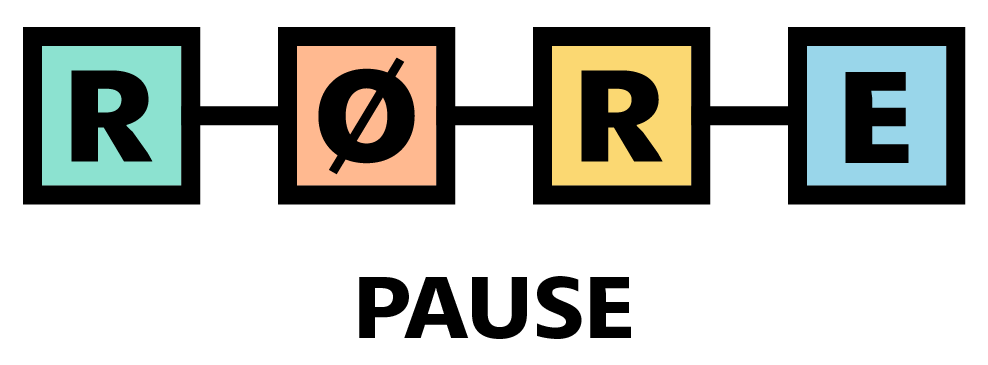 RØRE-pause-logo. - Klikk for stort bilde