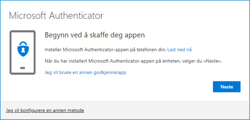 Microsoft  Authenticator - Klikk for stort bilde