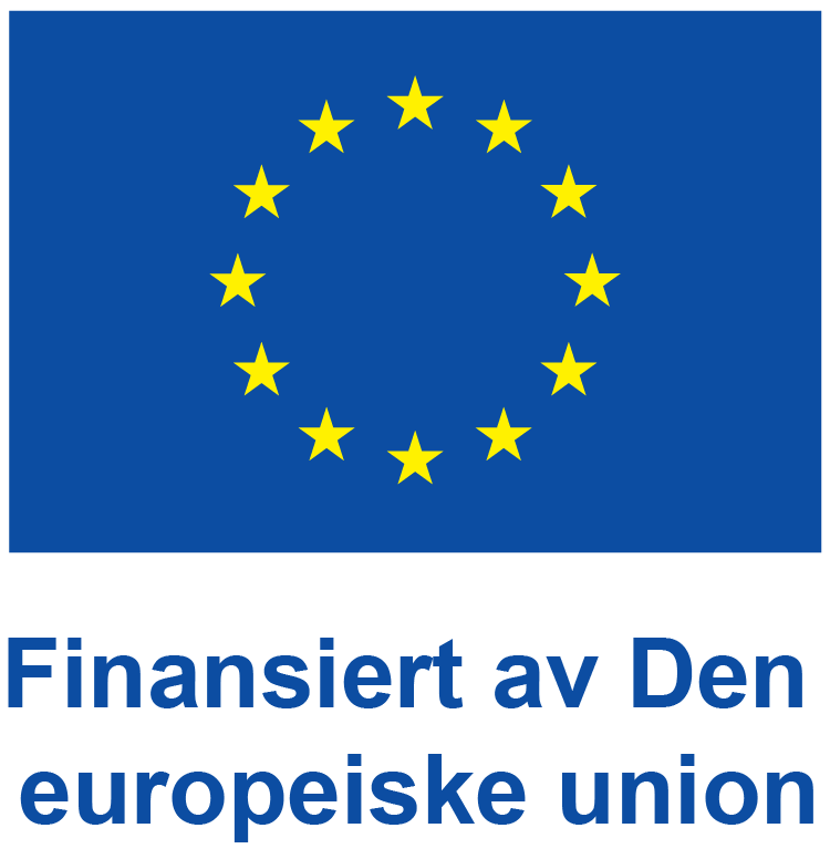 EU sin logo. Tekst under logo "finanseriert av Den europeiske union" - Klikk for stort bilde